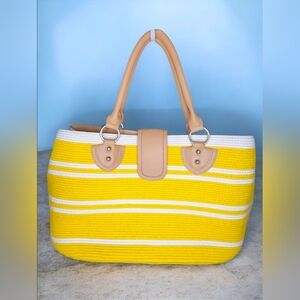 Sunny Yellow Tote Or Weekender Bag NWOT
